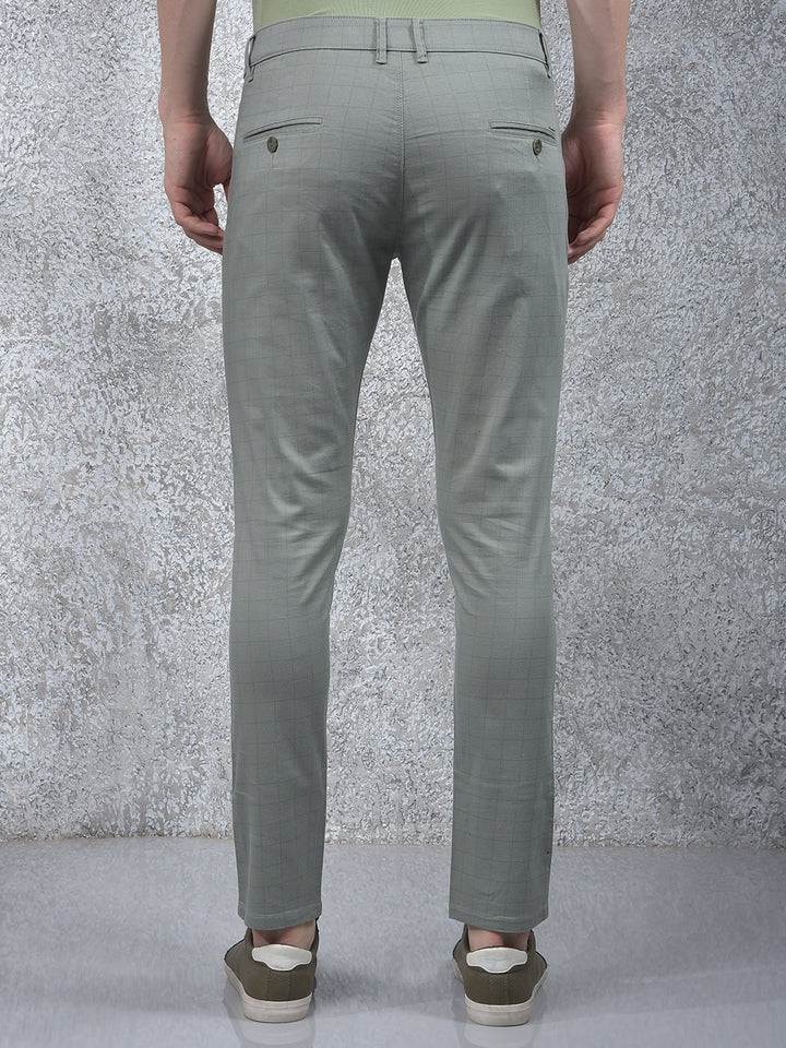 Beige Printed Trousers-Men Trousers-Crimsoune Club
