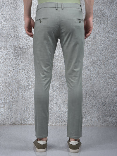 Beige Printed Trousers-Men Trousers-Crimsoune Club