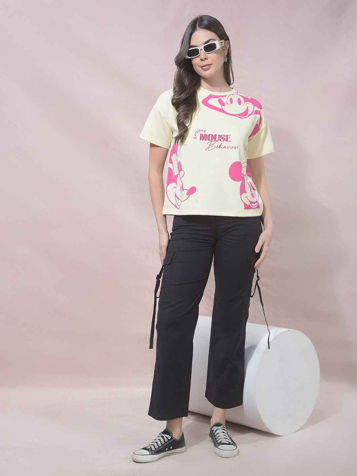 Yellow Graphic Print T-Shirt