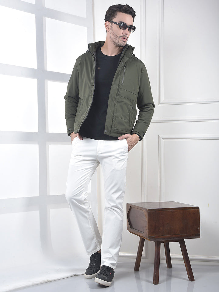 Green Hooded Puffer Jacket