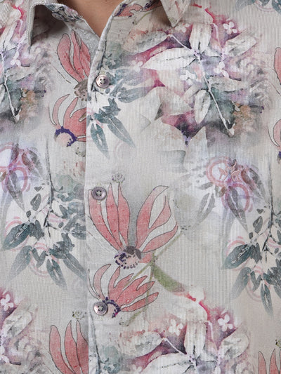 Multi-Color Floral Print 100% Cotton Shirt