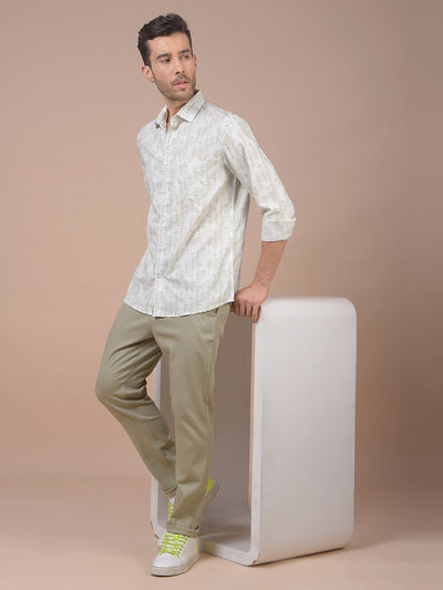 Green Printed Shirt