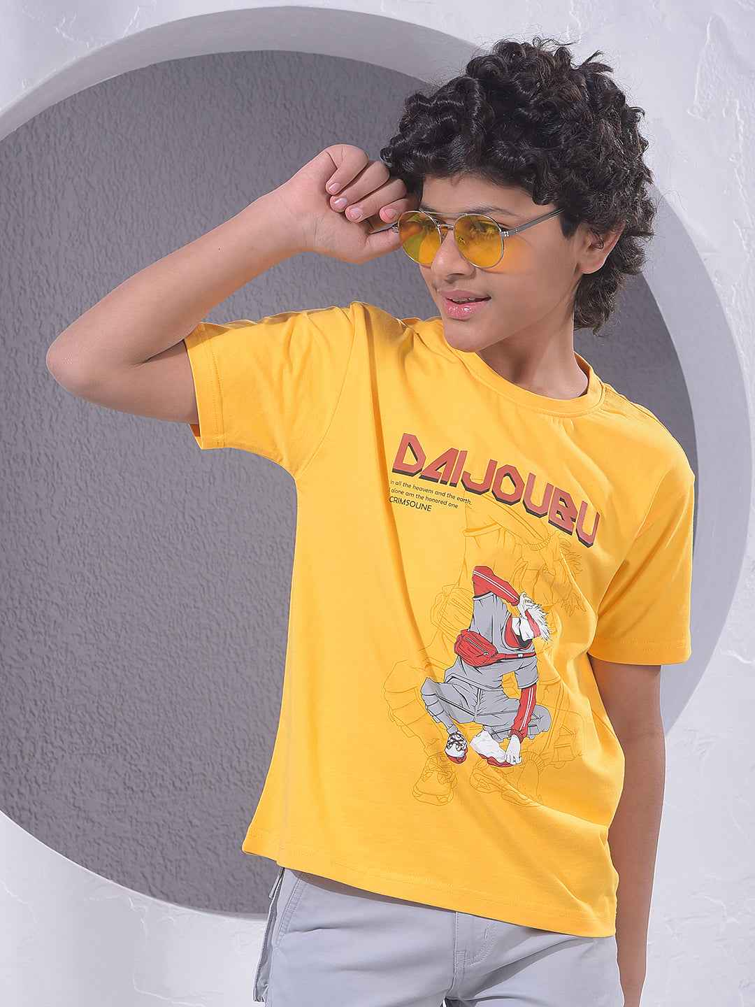 Yellow Graphic Print T-Shirt