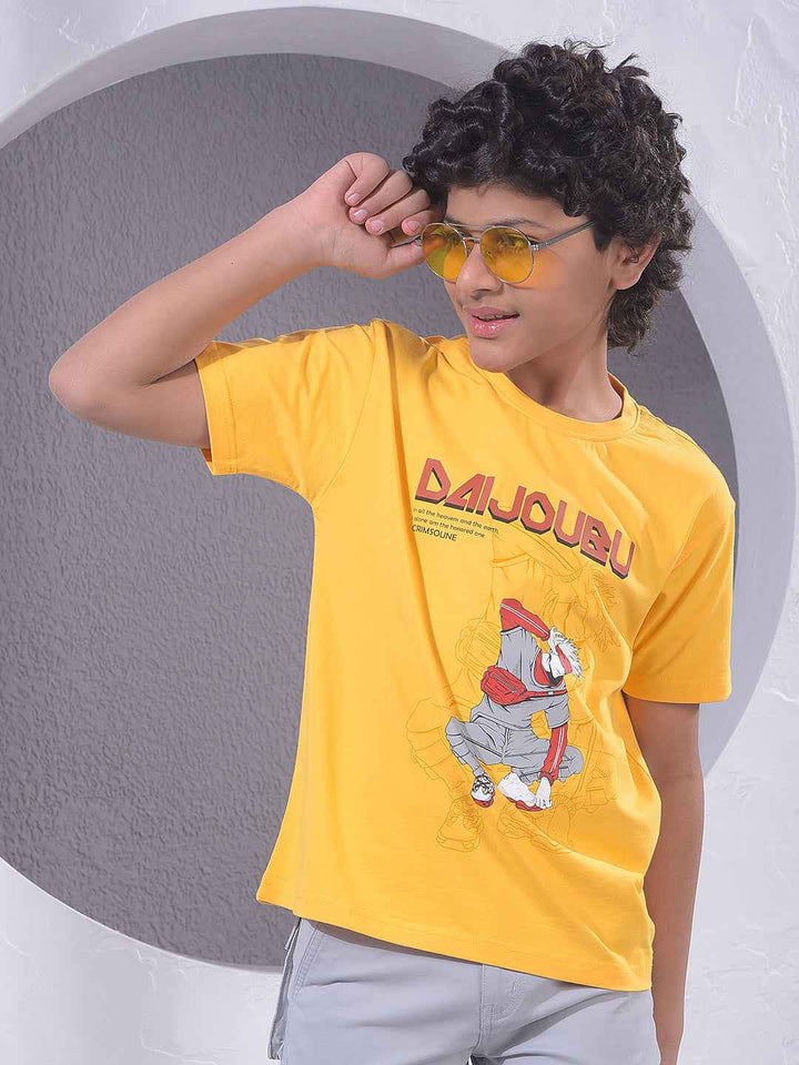 Yellow Graphic Print T-Shirt