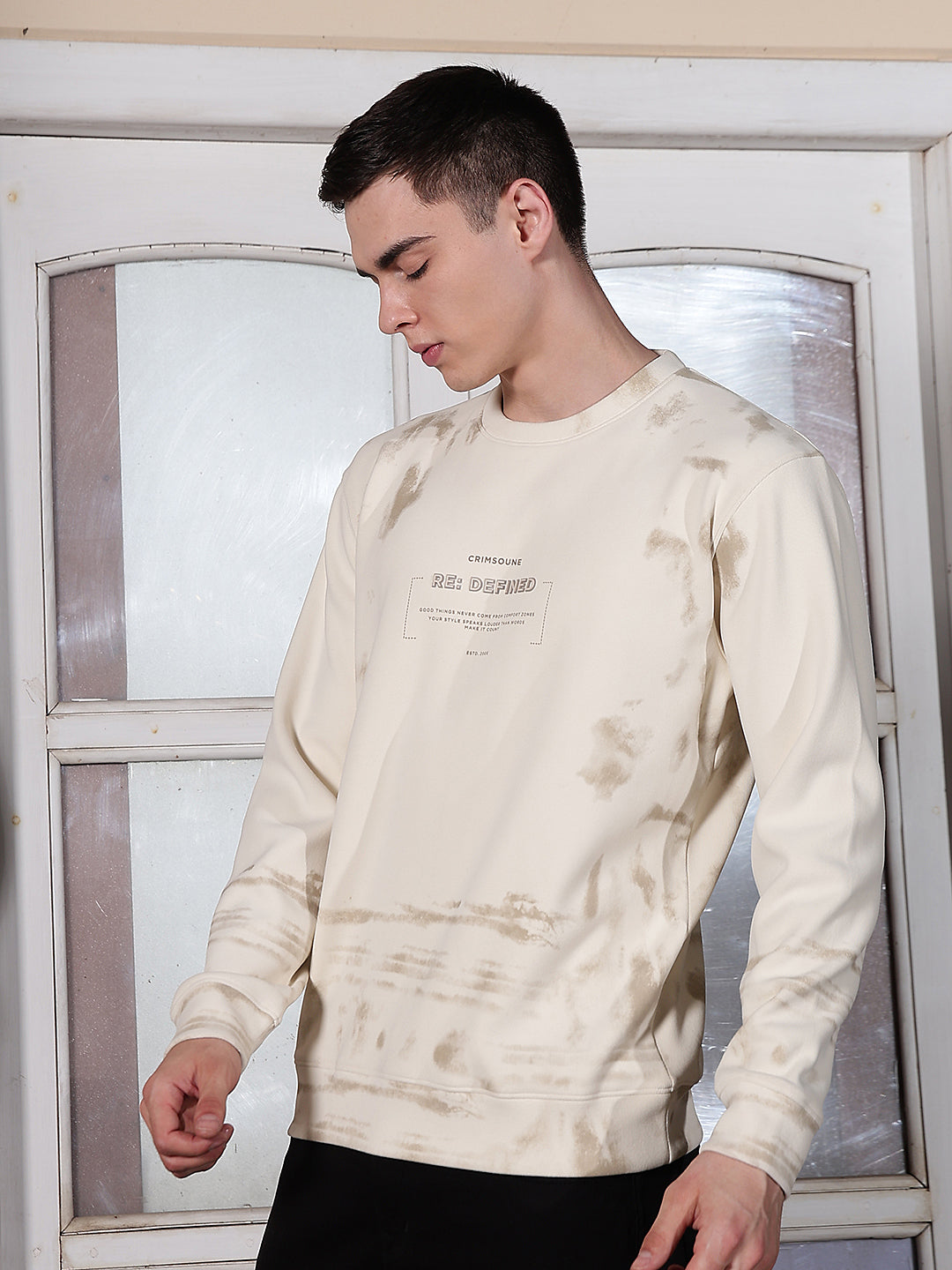 Off White Graphic Print Sweatshirt