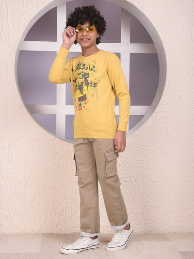 Urban Beige Baggy Cargo Jeans
