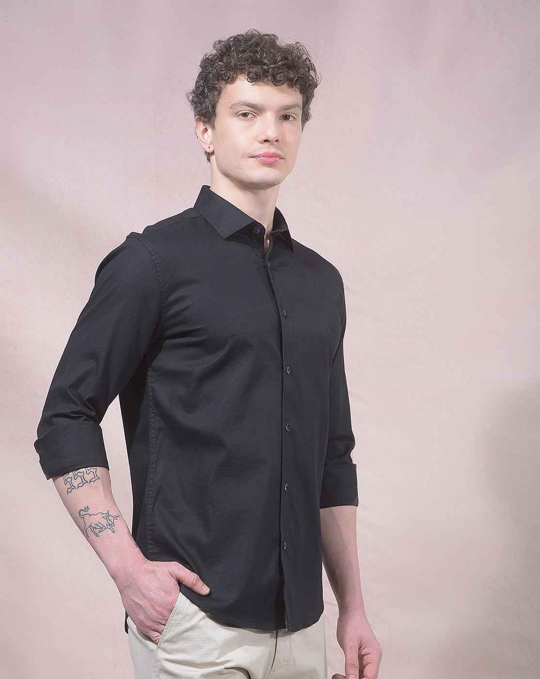 Classic Black Soft Fabric Shirt