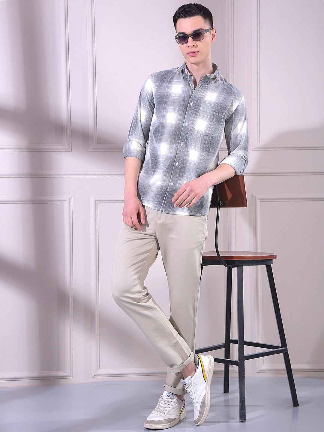 Beige Chinos Trousers