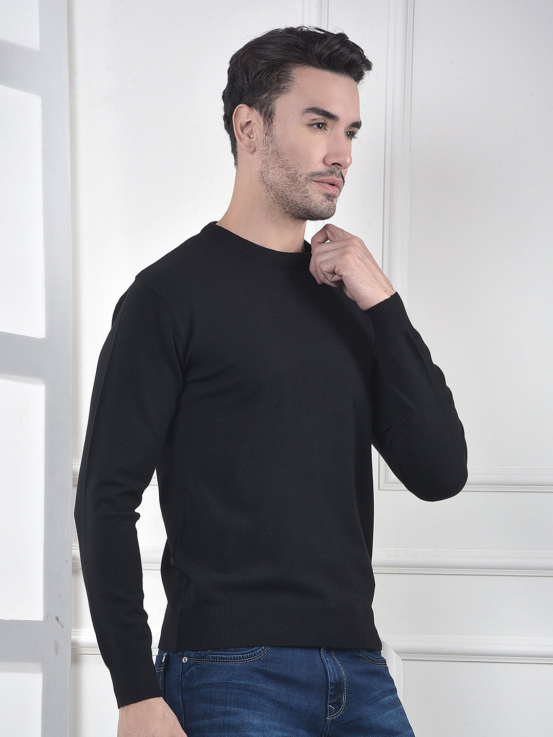 Classic Black Knit Sweater