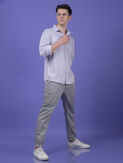 Purple Printed Shirt