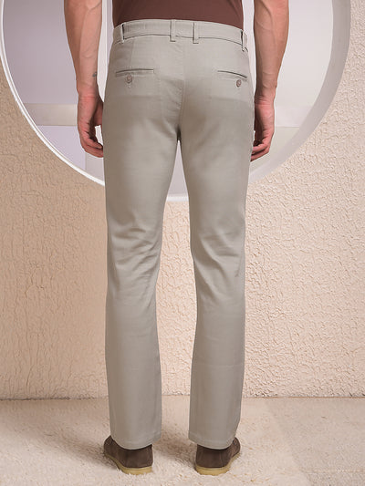 Monochrome Grey Straight Trousers