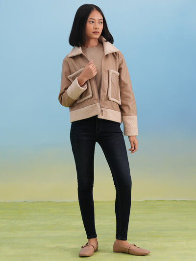 Beige 100% Cotton Jacket