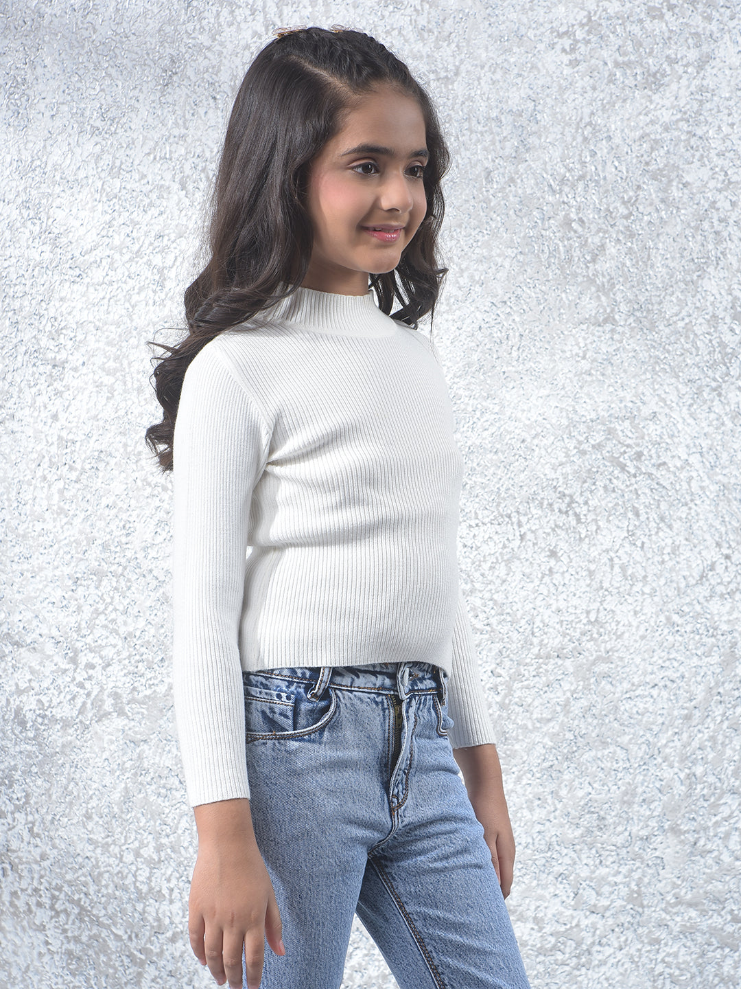 Classic White Knitted Sweater