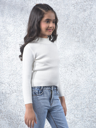 Classic White Knitted Sweater