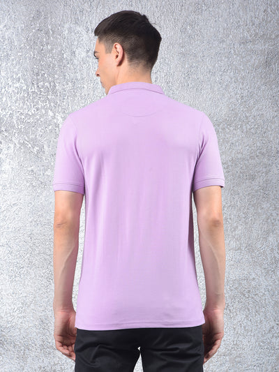 Purple Polo Neck T-Shirt