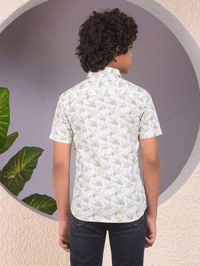 Green Floral Print Shirt