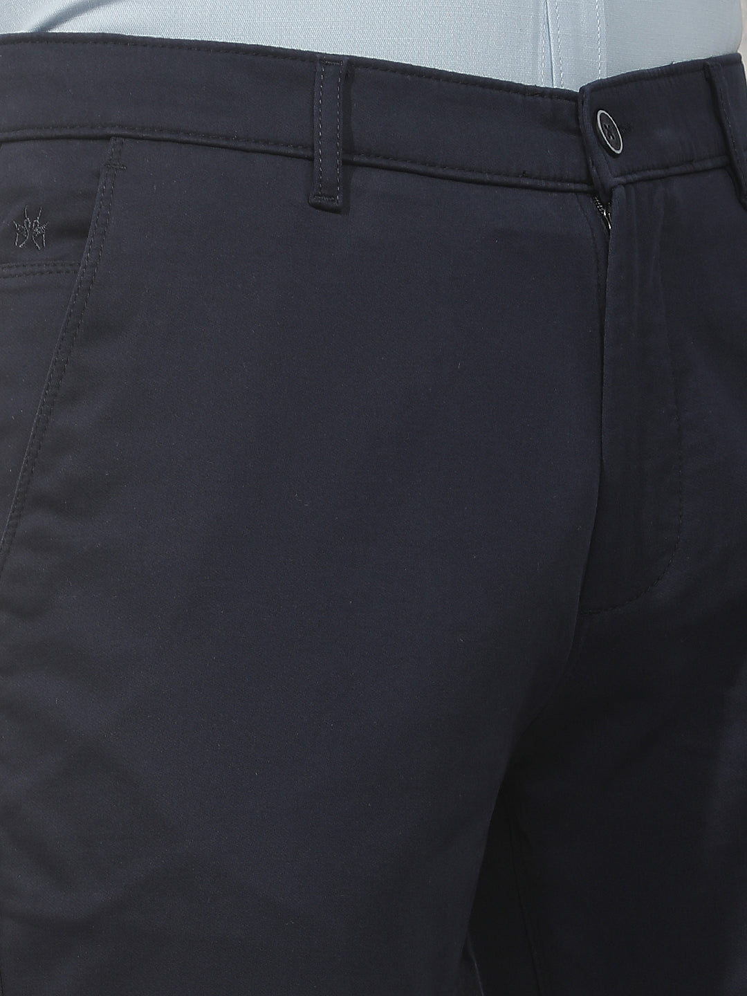 Navy Blue Straight Trousers