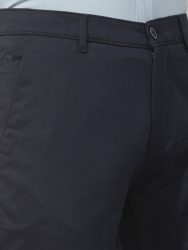 Navy Blue Straight Trousers