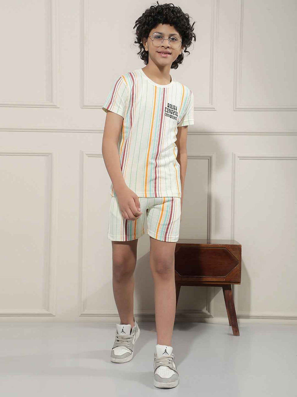 Multi-Color Vertical Stripes T-Shirt