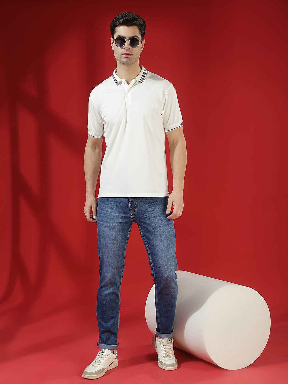 Crisp White Classic Polo T-Shirt