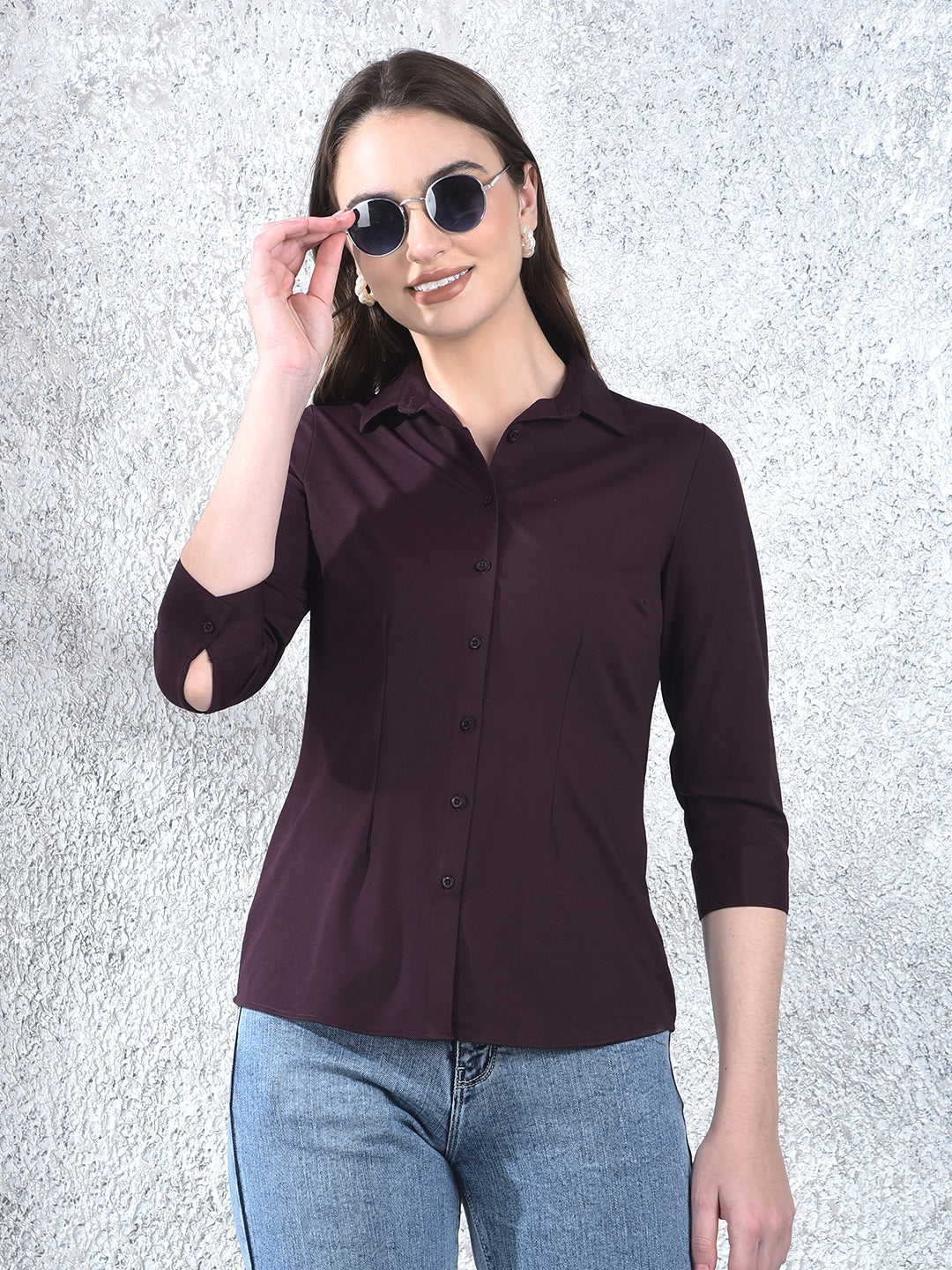 Mulberry Chic Tailored Shirt