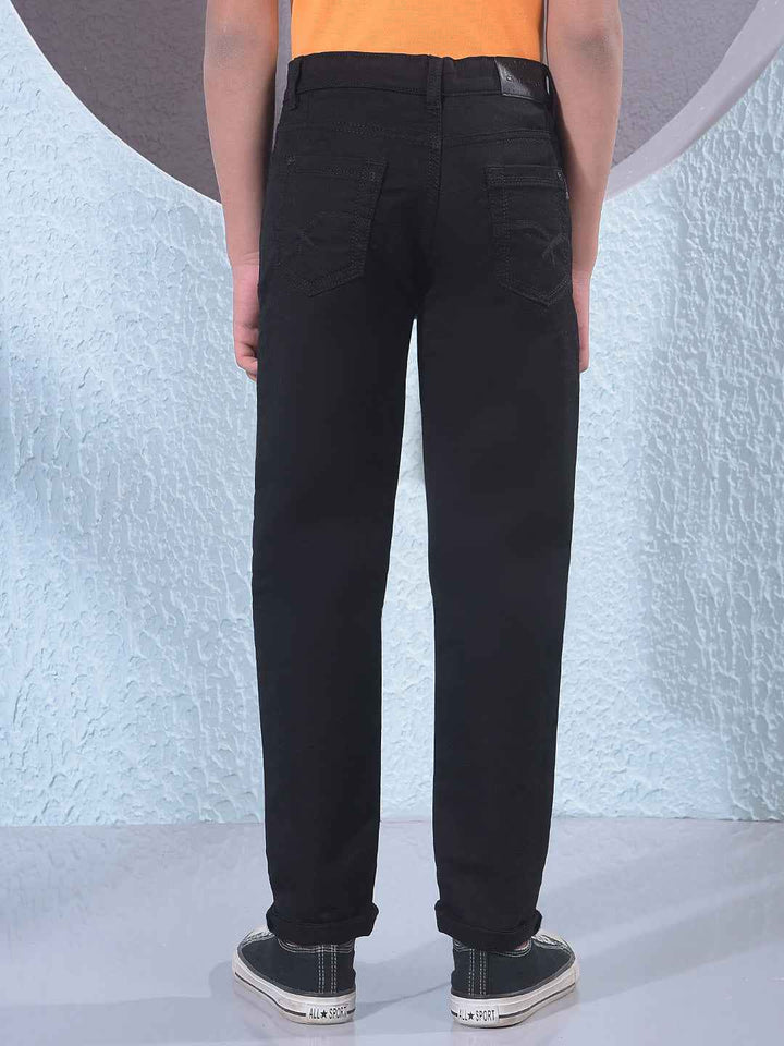 Jet Black Sleek Street Jeans