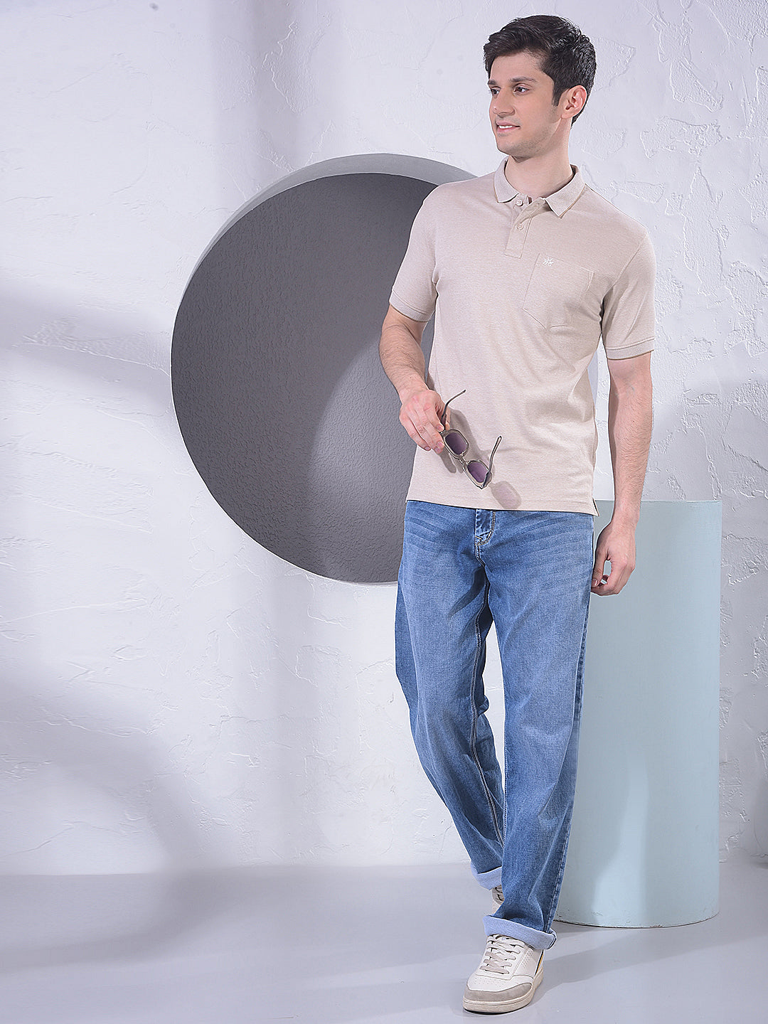 Minimal Beige T-Shirt