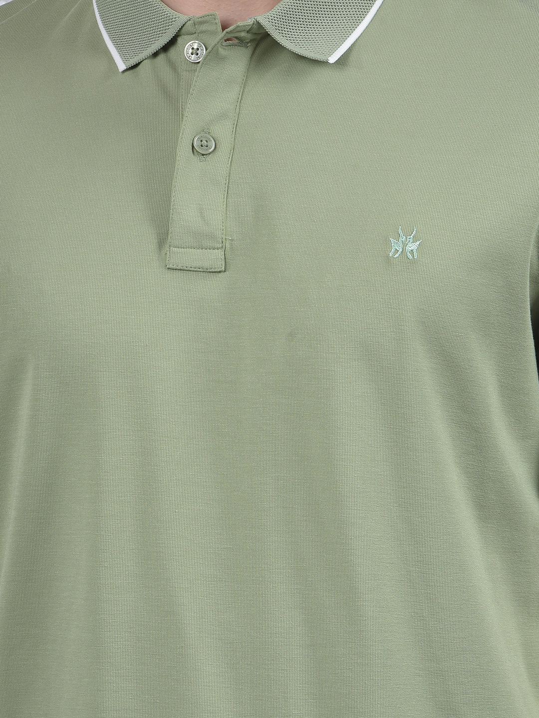 Modish Green Polo Neck T-Shirt