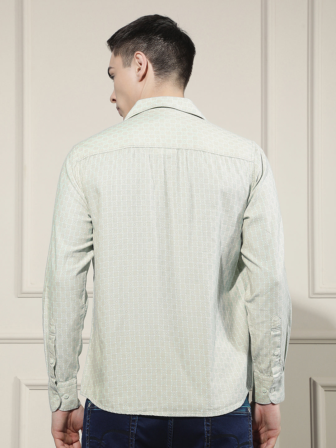 Classic Pine Green Printed Shirt