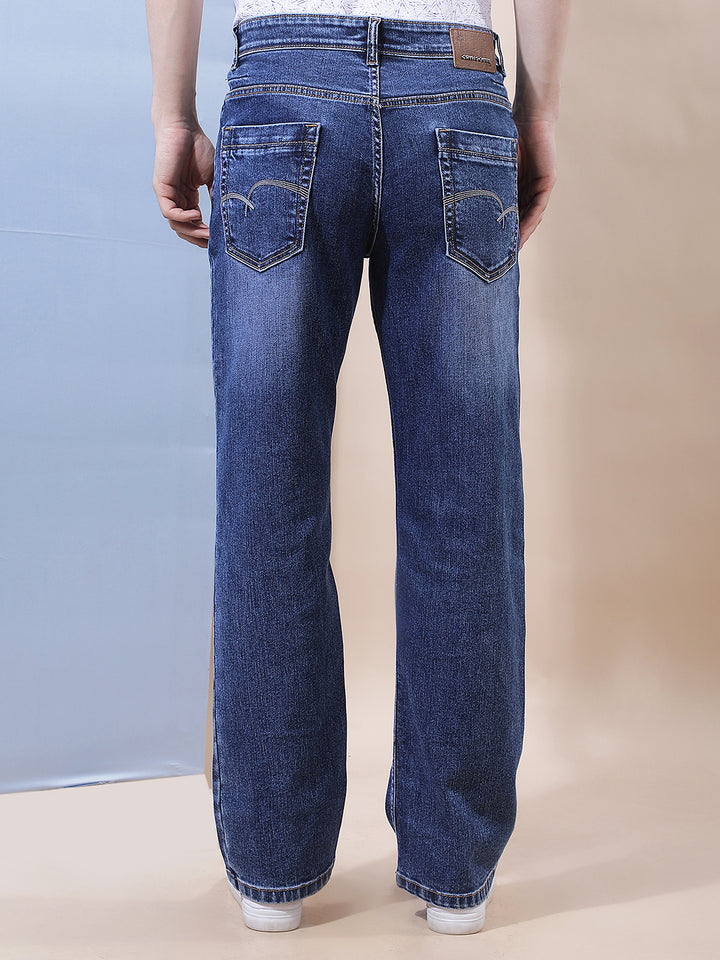Contemporary Ocean Blue Baggy Jeans