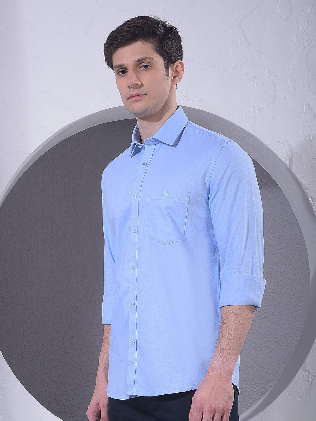 Blue 100% Cotton Shirt