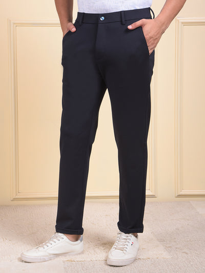 Navy Blue Tailored Trousers