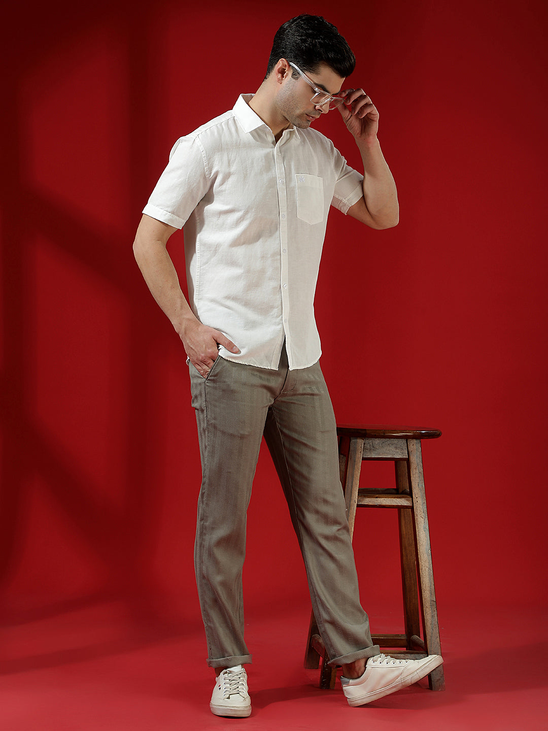 White Luxe Linen Breeze Shirt