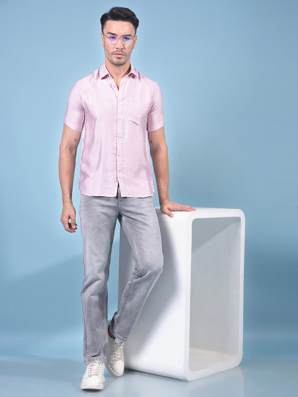 Pink Shirt-Men Shirts-Crimsoune Club