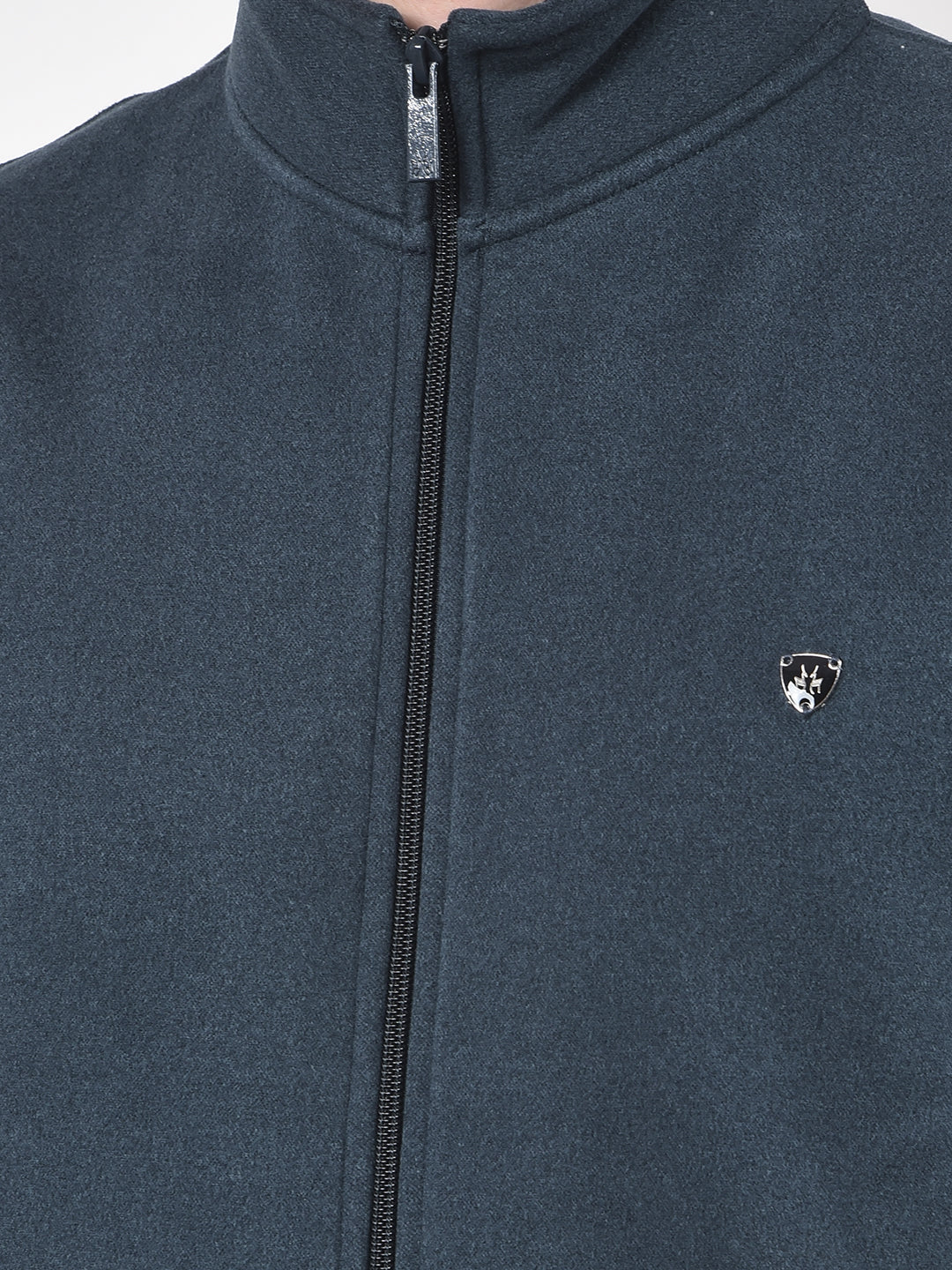 Gritty Blue Sleeveless Sweatshirt