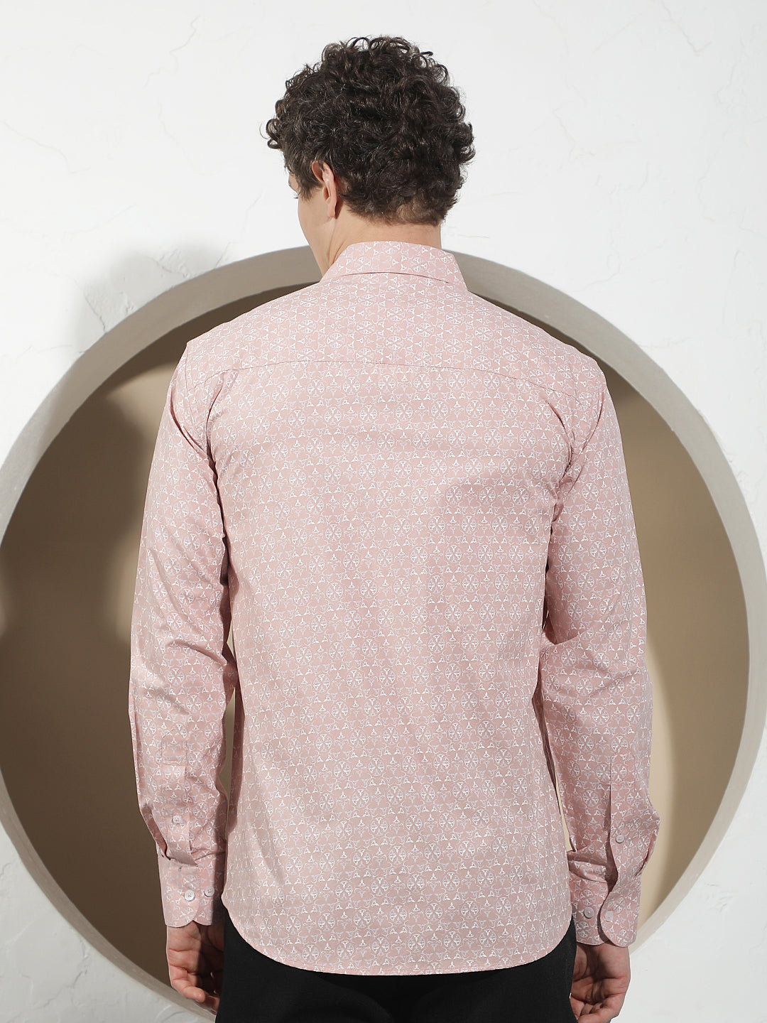 Signature Soft Peach Printed Shirt