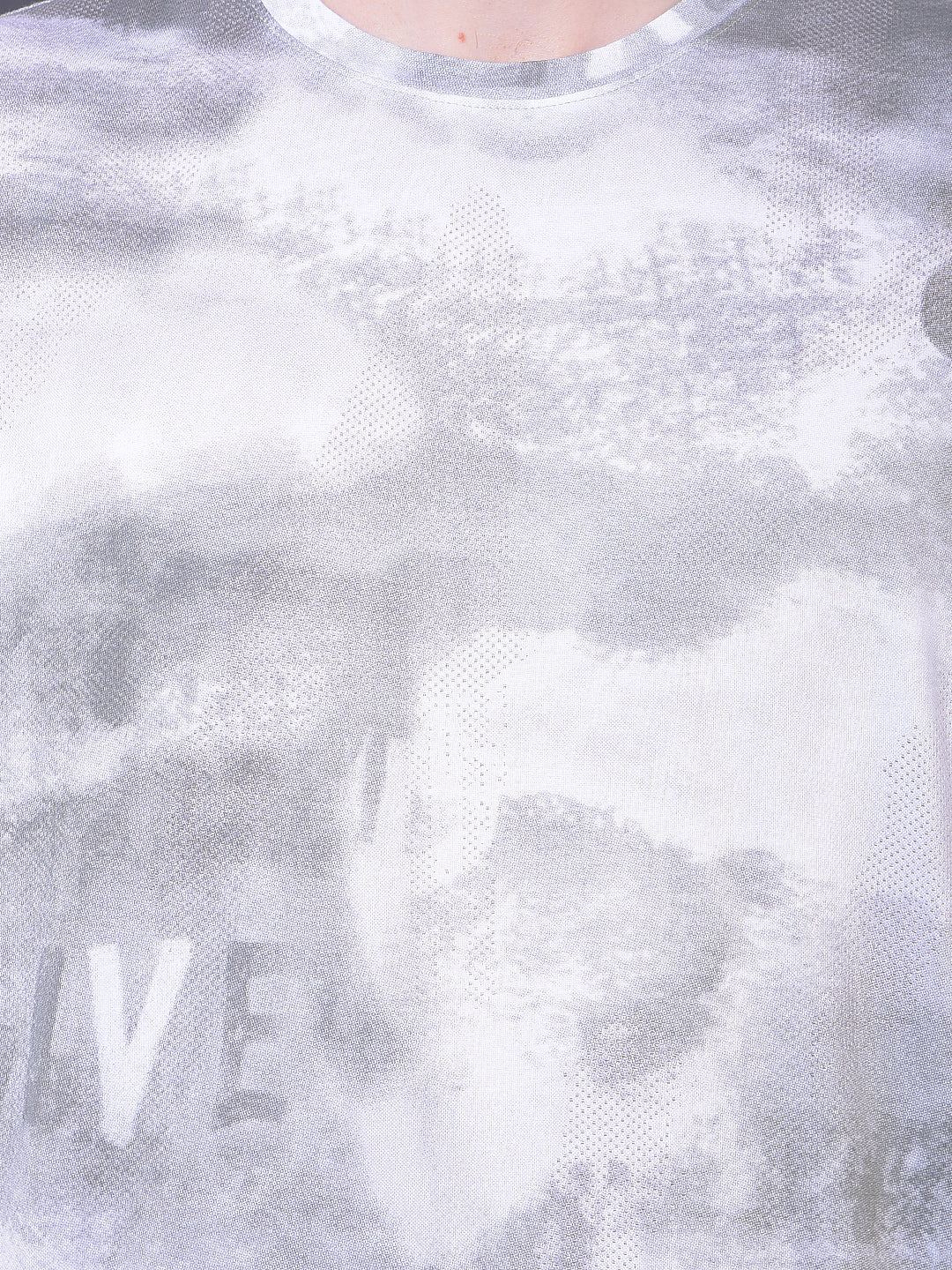 Grey Typographic Print T-Shirt