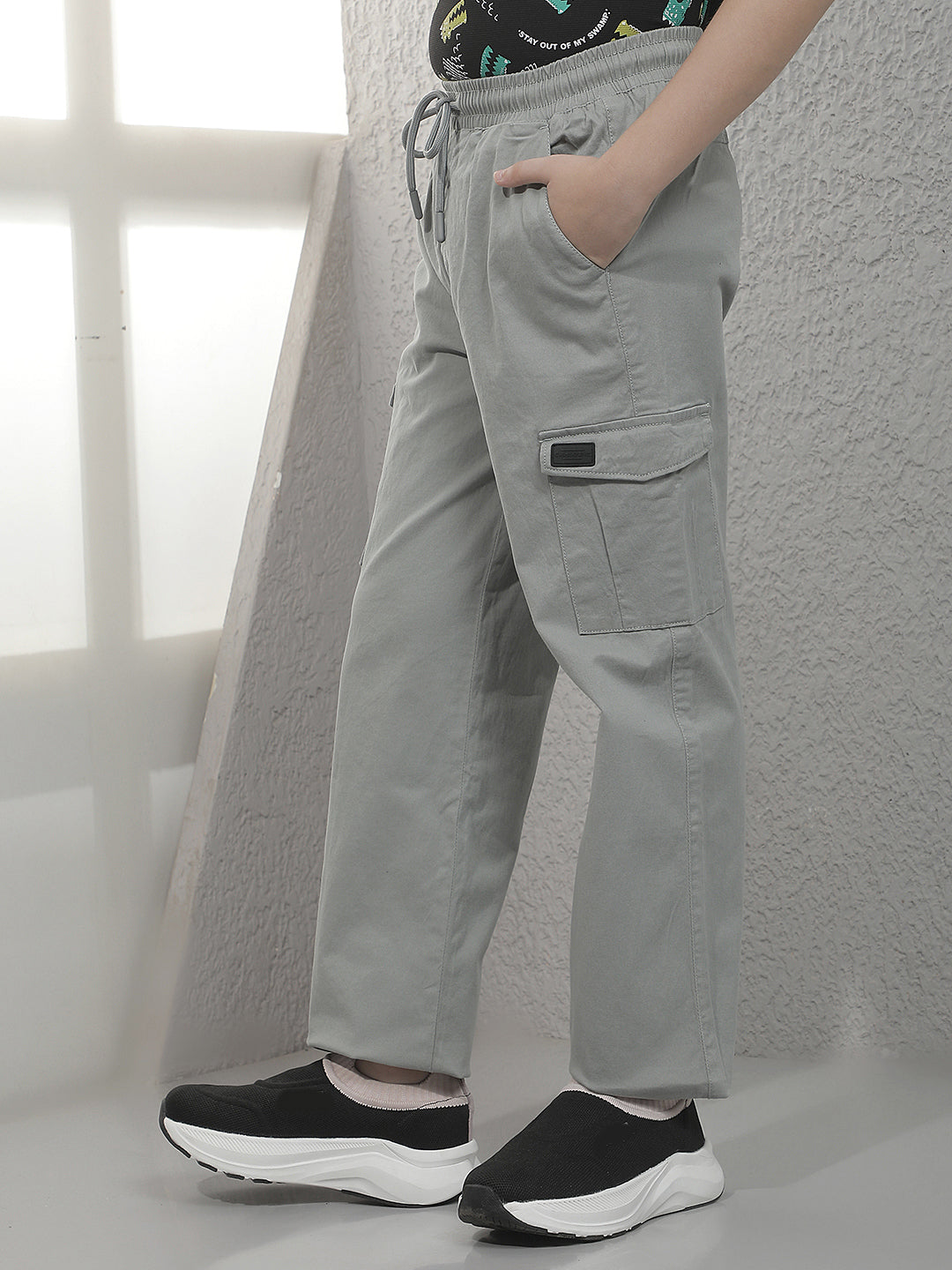 Classic Smoke Grey Cargo Trackpants