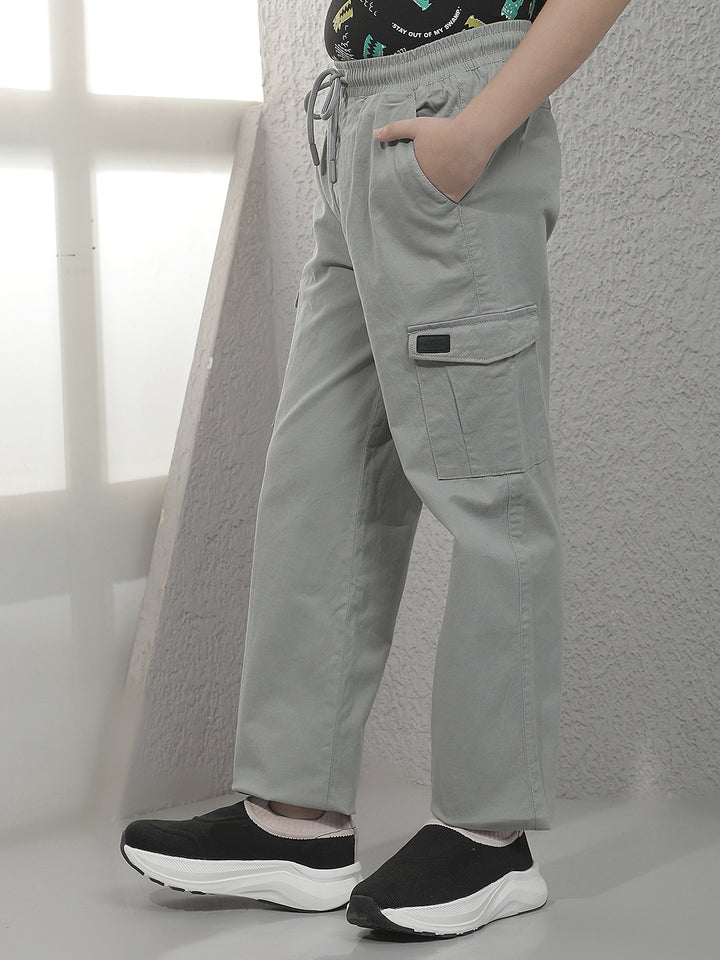 Classic Smoke Grey Cargo Trackpants