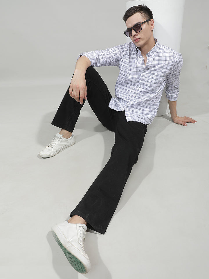 Chic Obsidian Black Straight Jeans