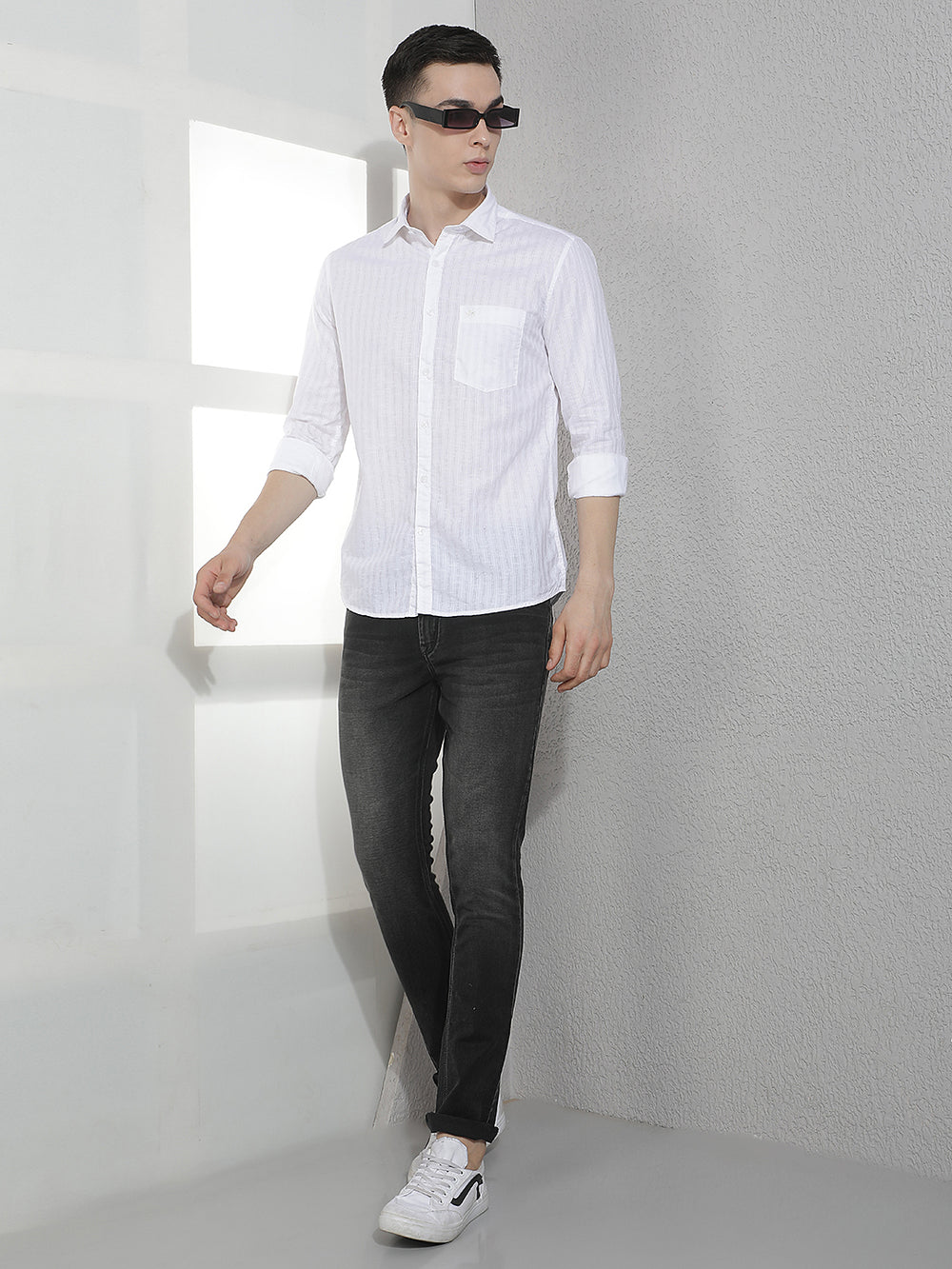 White Striped Shirt