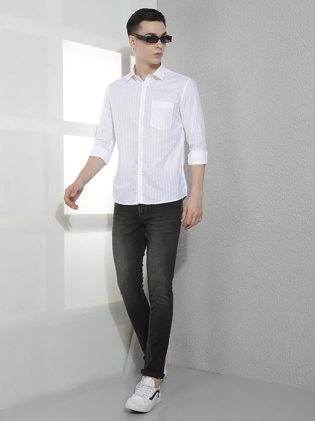 White Striped Shirt