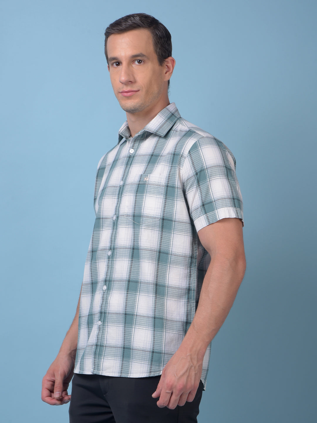 Green Checked Shirt