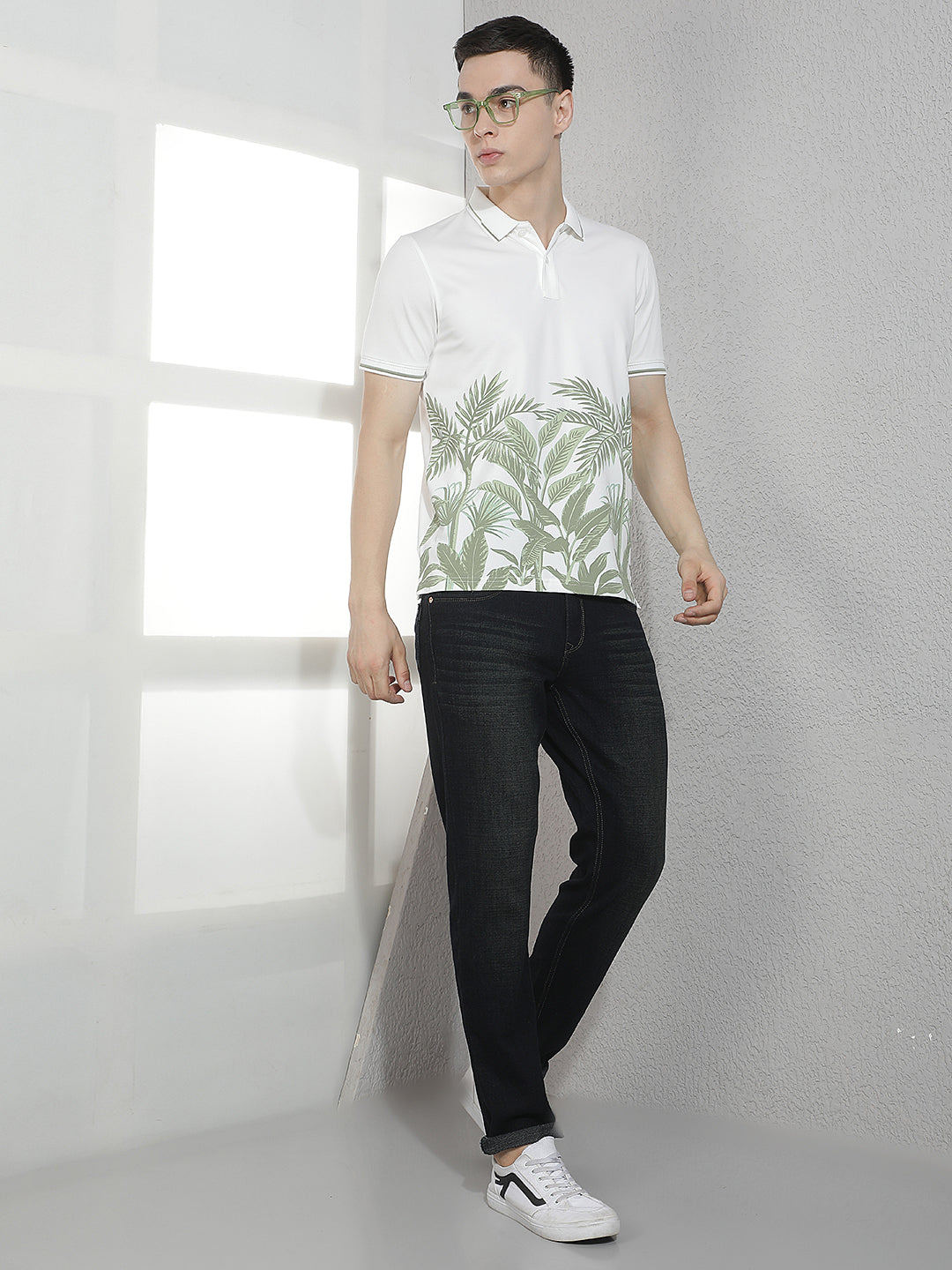 Green Floral Print T-Shirt