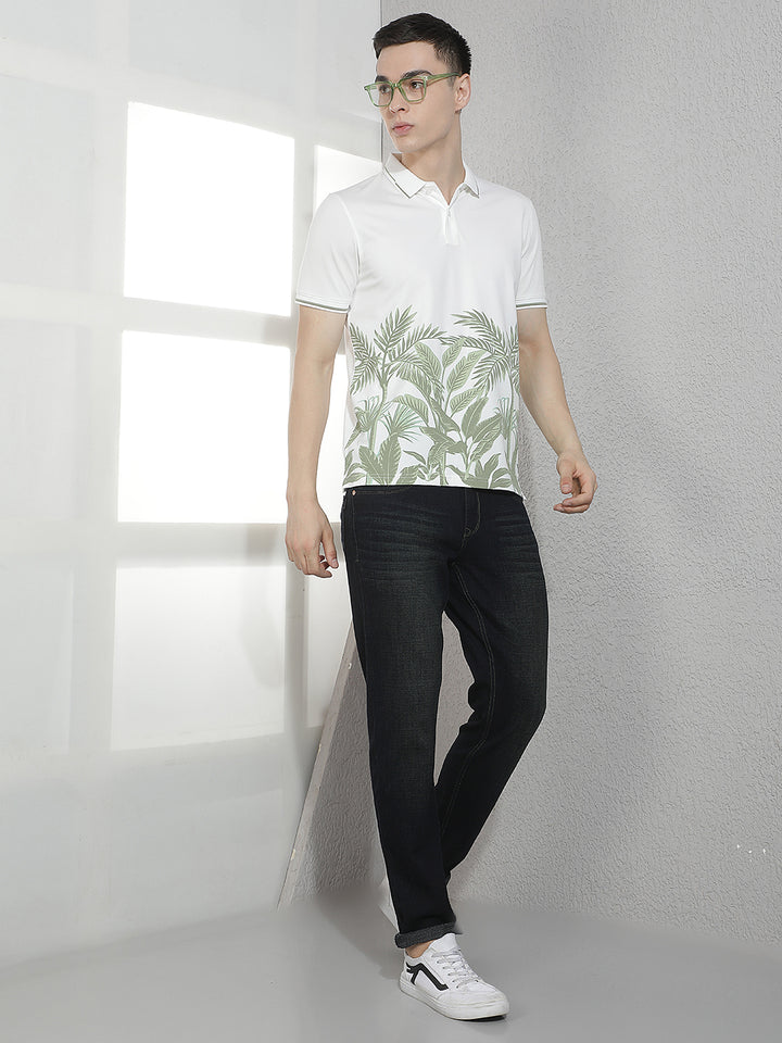 Green Floral Print T-Shirt