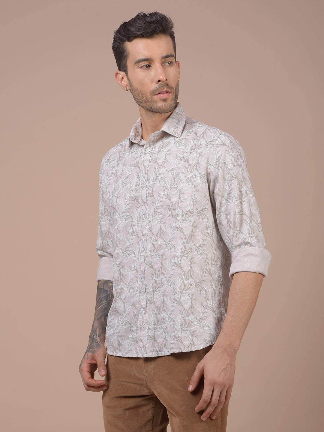 Pink Floral Print Shirt