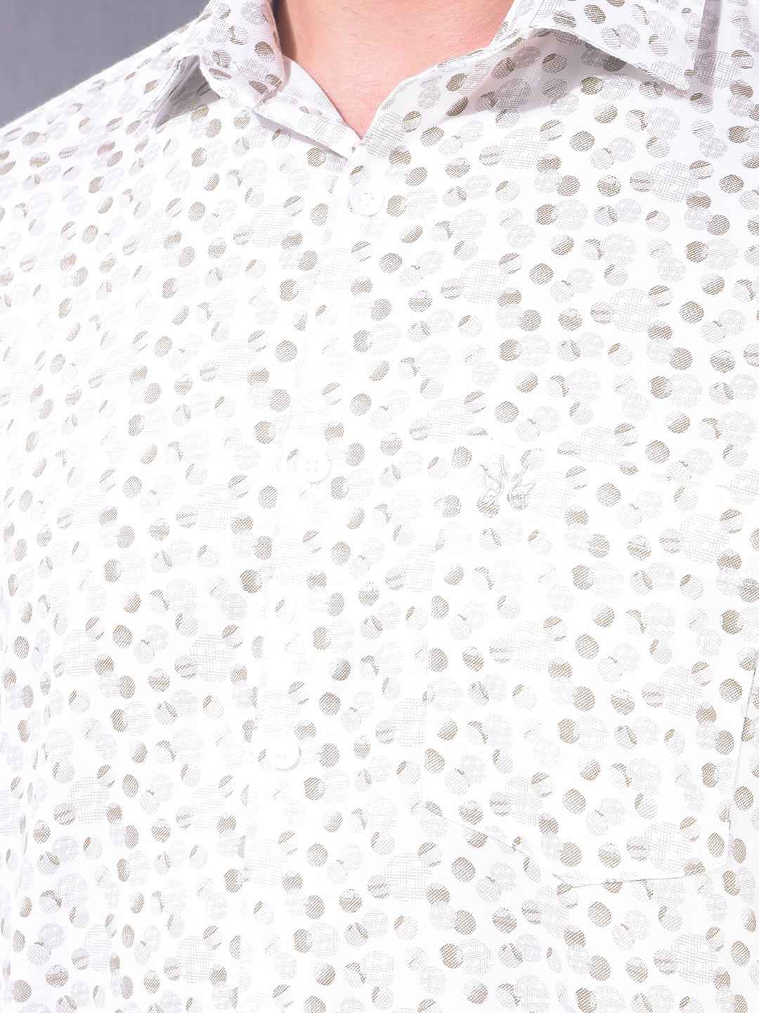 Olive Polka-Dots Shirt