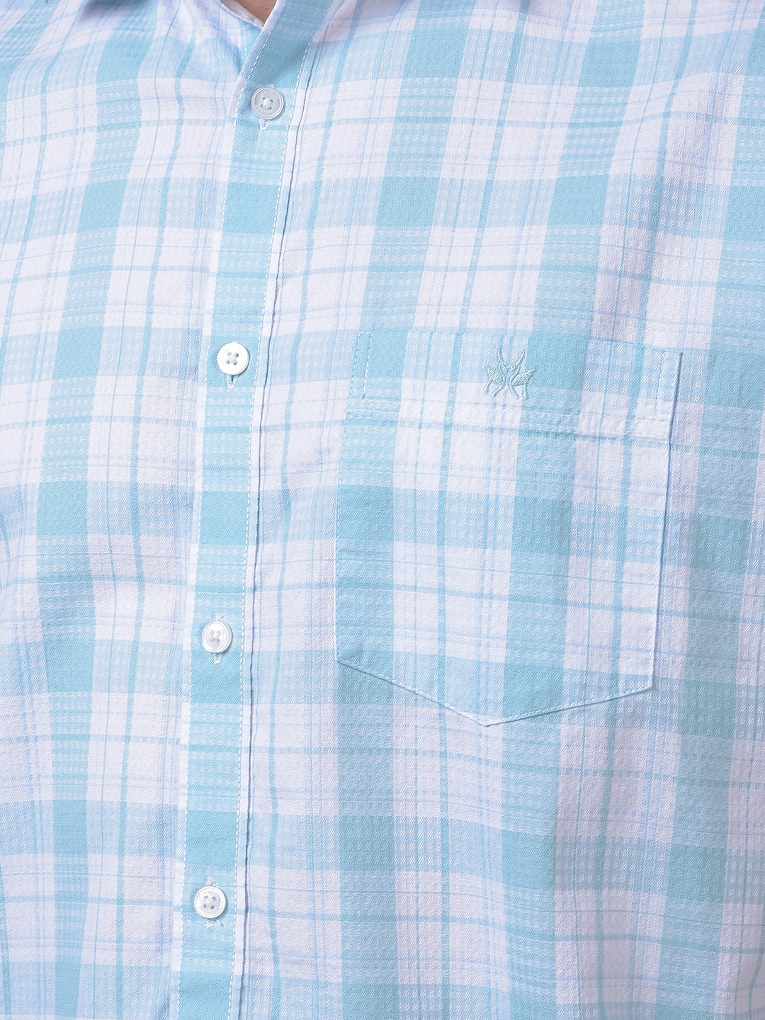 Green Checked 100% Cotton Shirt