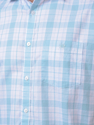 Green Checked 100% Cotton Shirt