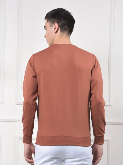 Red Typographic Print Sweatshirt